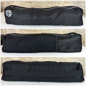 Manduka Go Light 4.0 Yoga Mat Carrier Bag 28 X 7 X 7.5 Black Crossbody Pocket